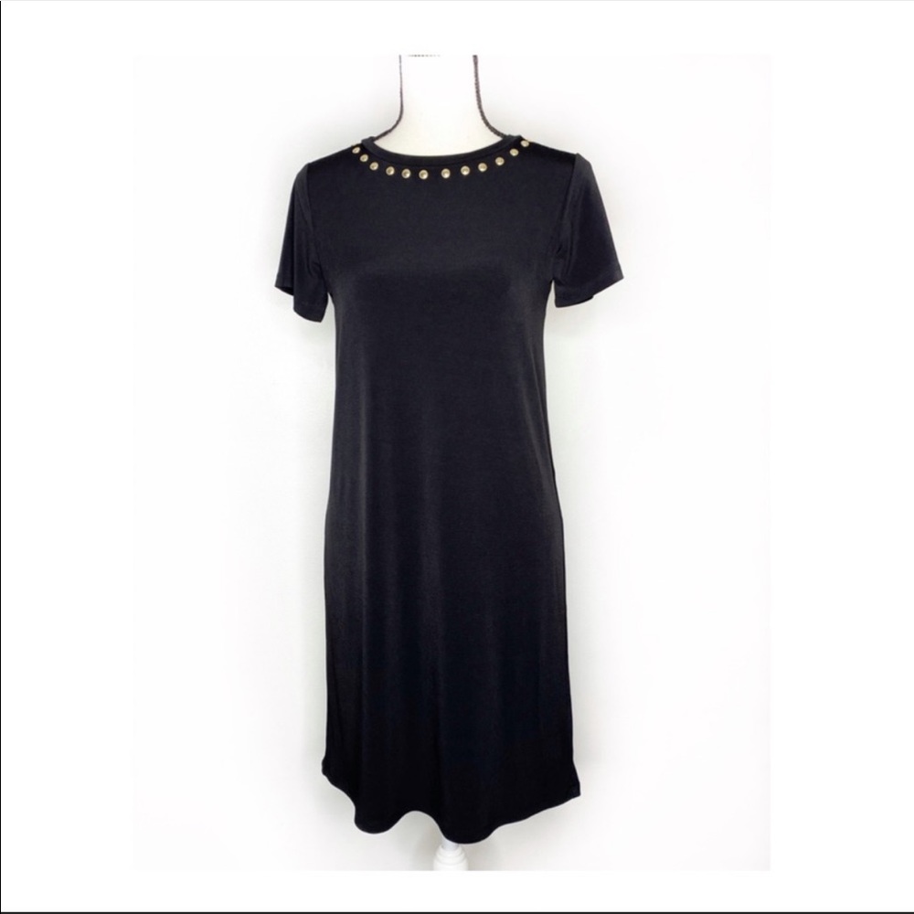 NWT Michael Kors Short Sleeve Basics Black Dress